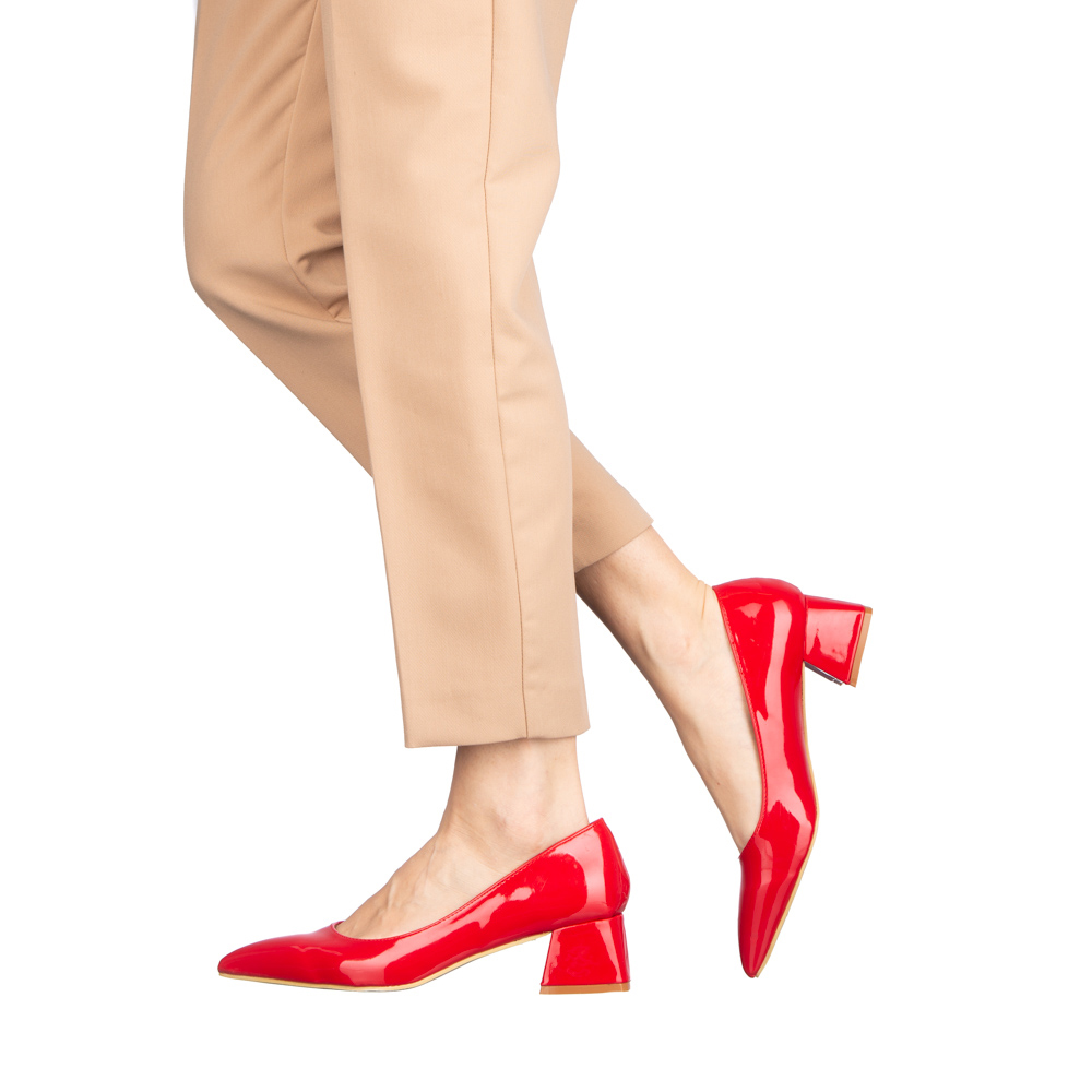 Nadyna piros női cipő, 3 - Kalapod.hu